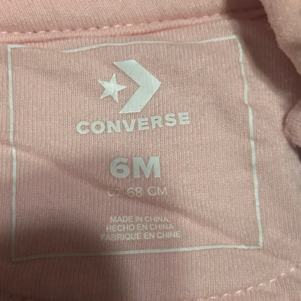 Converse Pink and Gray Kids Jumpsuit Infant Size 3-6 months